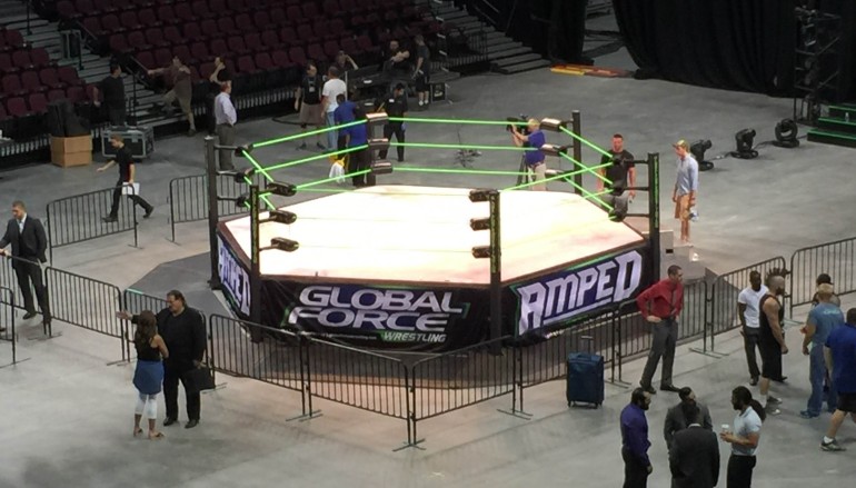 Photos from inside The Orleans Arena for tonight’s GFW Amped TV taping