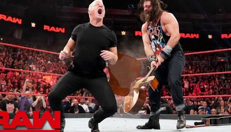 Elias bashes Jeff Jarrett and Road Dogg with guitars: Raw, Jan. 28, 2019